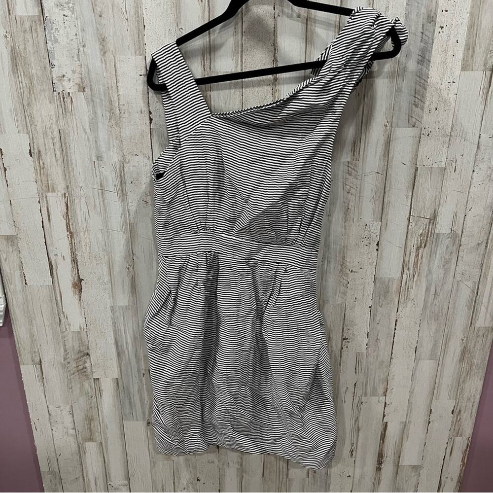 NWT Cynthia Rowley Stripe Linen Silk Dress